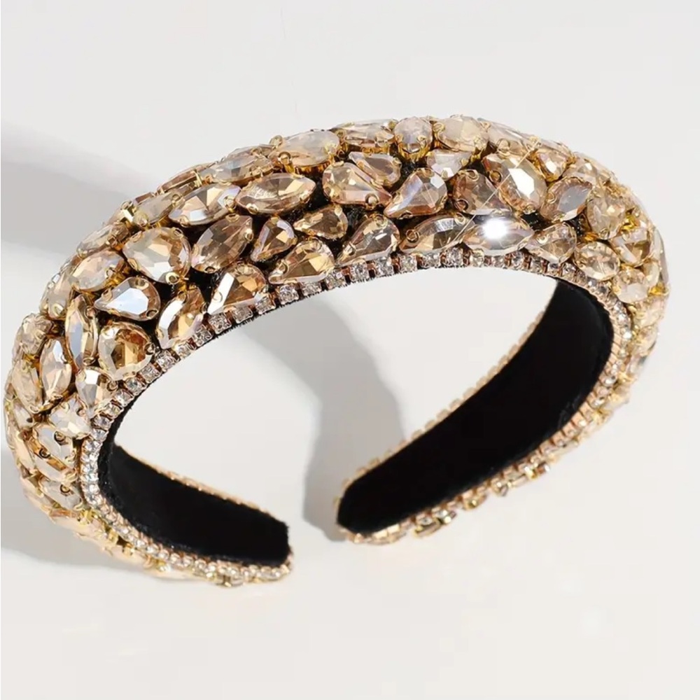 Elegant Gold Embellished Headband